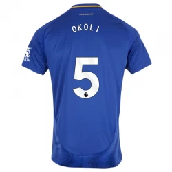 Leicester City Okoli #5 Heim Trikot 2024/25 Fußballtrikot