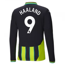 Manchester City Erling Haaland #9 Auswärts Trikot 2024/25 Langarm Fußballtrikot