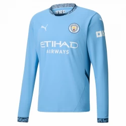 Manchester City Heim Trikot 2024/25 Langarm Fußballtrikot
