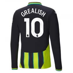 Manchester City Jack Grealish #10 Auswärts Trikot 2024/25 Langarm Fußballtrikot