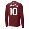 Manchester City Jack Grealish #10 Ausweich Trikot 2024/25 Langarm Fußballtrikot