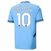 Manchester City Jack Grealish #10 Heim Trikot 2024/25 Fußballtrikot