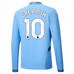 Manchester City Jack Grealish #10 Heim Trikot 2024/25 Langarm Fußballtrikot