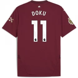 Manchester City Jérémy Doku #11 Auswärts Trikot 2024/25 Fußballtrikot