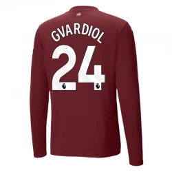 Manchester City Josko Gvardiol #24 Ausweich Trikot 2024/25 Langarm Fußballtrikot