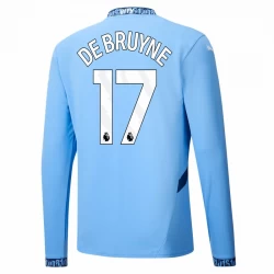 Manchester City Kevin De Bruyne #17 Heim Trikot 2024/25 Langarm Fußballtrikot