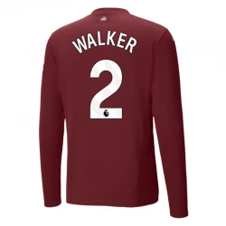 Manchester City Kyle Walker #2 Ausweich Trikot 2024/25 Langarm Fußballtrikot