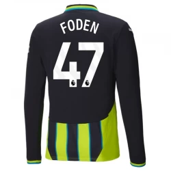 Manchester City Phil Foden #47 Auswärts Trikot 2024/25 Langarm Fußballtrikot
