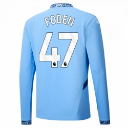 Manchester City Phil Foden #47 Heim Trikot 2024/25 Langarm Fußballtrikot