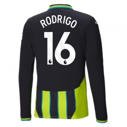 Manchester City Rodrigo #16 Auswärts Trikot 2024/25 Langarm Fußballtrikot