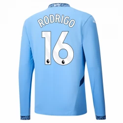 Manchester City Rodrigo #16 Heim Trikot 2024/25 Langarm Fußballtrikot