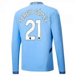 Manchester City Sergio Gomez #21 Heim Trikot 2024/25 Langarm Fußballtrikot
