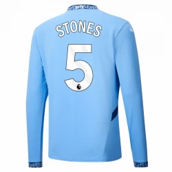 Manchester City Stones #5 Heim Trikot 2024/25 Langarm Fußballtrikot