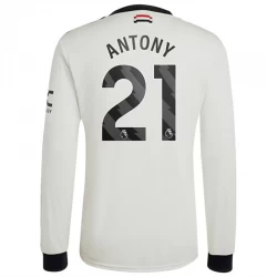 Manchester United Antony #21 Ausweich Trikot 2024/25 Langarm Fußballtrikot