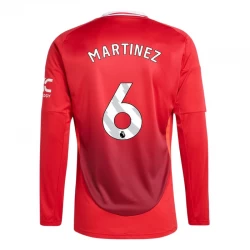 Manchester United Martínez #6 Heim Trikot 2024/25 Langarm Fußballtrikot