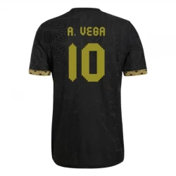 Mexiko A. Vega #10 Ausweich Trikot 2025 Black Gold Cup Fußballtrikot