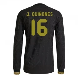 Mexiko J. Quinones #16 Ausweich Trikot 2025 Black Gold Cup Langarm Fußballtrikot