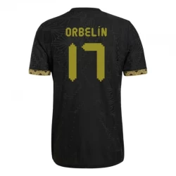 Mexiko Orbelin #17 Ausweich Trikot 2025 Black Gold Cup Fußballtrikot