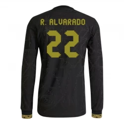 Mexiko R. Alvarado #22 Ausweich Trikot 2025 Black Gold Cup Langarm Fußballtrikot