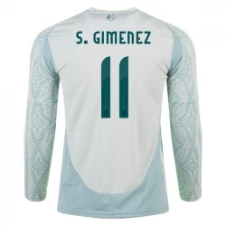 Mexiko S. Gimenez #11 Auswärts Trikot Copa America 2024 Langarm Fußballtrikot