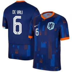 Niederlande De Vrij #6 Auswärts Trikot EM 2024 Fußballtrikot