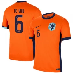 Niederlande De Vrij #6 Heim Trikot EM 2024 Fußballtrikot