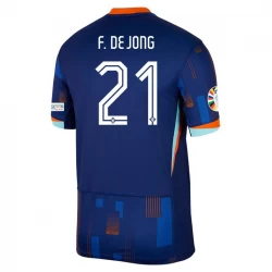 Niederlande Frenkie de Jong #21 Auswärts Trikot EM 2024 Fußballtrikot