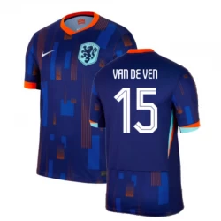 Niederlande Van De Ven #15 Auswärts Trikot EM 2024 Fußballtrikot