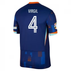 Niederlande Virgil van Dijk #4 Auswärts Trikot EM 2024 Fußballtrikot
