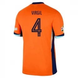 Niederlande Virgil van Dijk #4 Heim Trikot EM 2024 Fußballtrikot