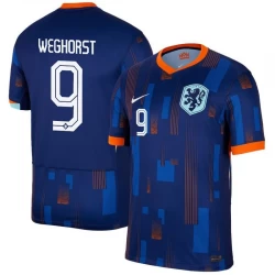Niederlande Weghorst #9 Auswärts Trikot EM 2024 Fußballtrikot