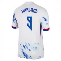 Norwegen Erling Haaland #9 Auswärts Trikot 2024 Fußballtrikot