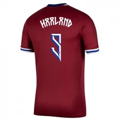 Norwegen Erling Haaland #9 Heim Trikot 2024 Fußballtrikot