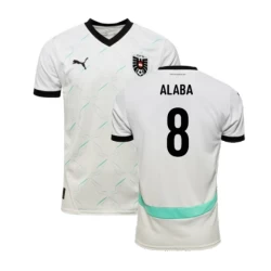 Österreich David Alaba #8 Auswärts Trikot EM 2024 Fußballtrikot