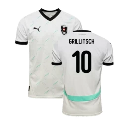 Österreich Grillitsch #10 Auswärts Trikot EM 2024 Fußballtrikot