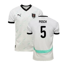 Österreich Posch #5 Auswärts Trikot EM 2024 Fußballtrikot