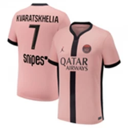 Paris Saint-Germain PSG Khvicha Kvaratskhelia #7 Ausweich Trikot 2024/25 Fußballtrikot