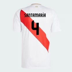 Peru Santamaria #4 Heim Trikot Copa America 2024 Fußballtrikot