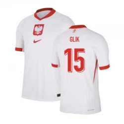 Polen Glik #15 Heim Trikot EM 2024 Fußballtrikot