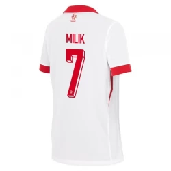 Polen Milik #7 Heim Trikot EM 2024 Fußballtrikot
