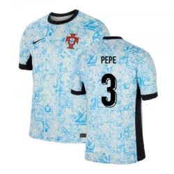 Portugal Pepe #3 Auswärts Trikot EM 2024 Fußballtrikot