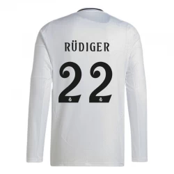 Real Madrid Antonio Rudiger #22 Heim Trikot 2024/25 Langarm Fußballtrikot