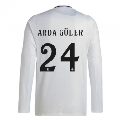 Real Madrid Arda Güler #24 Heim Trikot 2024/25 Langarm Fußballtrikot