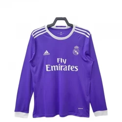 Real Madrid Auswärts Trikot 2016-17 Retro Langarm Fußballtrikot