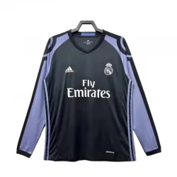 Real Madrid Ausweich Trikot 2016-17 Retro Langarm Fußballtrikot