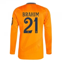 Real Madrid Brahim #21 Auswärts Trikot 2024/25 HP Langarm Fußballtrikot