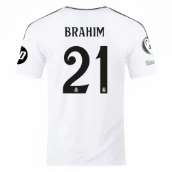 Real Madrid Brahim #21 Heim Trikot 2024/25 UCL Fußballtrikot