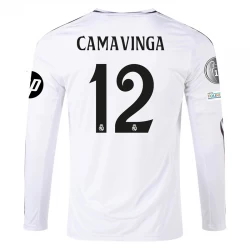 Real Madrid Carvajal #12 Heim Trikot 2024/25 HP Langarm Fußballtrikot