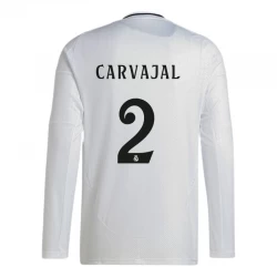 Real Madrid Carvajal #2 Heim Trikot 2024/25 Langarm Fußballtrikot