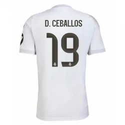 Real Madrid D. Ceballos #19 Heim Trikot 2025/26 Fußballtrikot